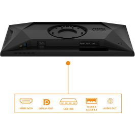 AOC Monitor 24.5" 25G4SXU Full HD 1920x1080, 1ms, 310Hz Fast IPS, Gaming, Negro/Gris, HDR 400, G-SYNC Compatible