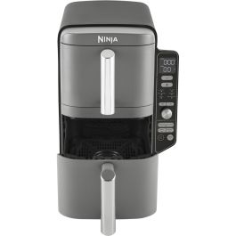 Ninja SL400EU Freidora de Aire Doble Cesta 9.5L Double Stack XL para 8 Personas con 6 Funciones de Cocción