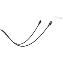 I-Tec Splitter USB-C Audio/Datos con Power Delivery 100W, USB 2.0, 0,3m, Negro