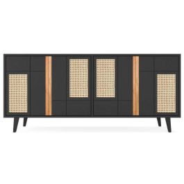 Buffet DKD Home Decor Negro Natural 40 x 90 x 160 cm