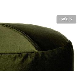 Puff Redondo Terciopelo 60X35Cm Verde Giftdecor (2 Unidades) Puff Redondo Terciopelo 60X35Cm Verde Giftdecor (2 Unidades)
