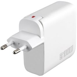 4smarts Cargador GaN Flex Pro 100W con 3 USB-C y 1 USB-A, blanco