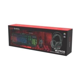 Pack Gaming Mars Gaming MCPRGB/ Teclado + Ratón Óptico + Auriculares con Micrófono + Auriculares con Micrófono + Alfombrilla XXL Pack Gaming Mars Gaming MCPRGB/ Teclado + Ratón Óptico + Auriculares con Micrófono + Auriculares con Micrófono + Alfombrilla XXL