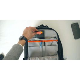 Hyper HyperPack Pro Mochila con Localizador Apple Find My, 22L, Resistente Agua Cordura, Antirrobo para Profesional