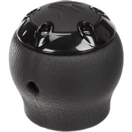 MOMO MOMPONEROBLK00SL Pomo palanca de cambios Nero Rev.System de piel y aluminio, universal, deportivo, original