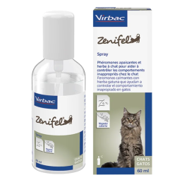 Virbac Zenifel Spray Gatos 60 mL para Relajación y Reducción de Estrés Precio: 20.50000029. SKU: B1KLJK3FAP