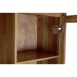 DKD Home Decor Vitrina Colonial Alpino de Cristal y Acacia Marrón Negro, Ondulado, 145x40x162 cm, 4 Puertas y 2 Cajones Desmontable DKD Home Decor Vitrina Colonial Alpino de Cristal y Acacia Marrón Negro, Ondulado, 145x40x162 cm, 4 Puertas y 2 Cajones Desmontable