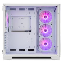 NOX Hummer Astra Midi Tower Blanco Caja PC Gaming Doble Cristal Templado, 4 Ventiladores ARGB, USB-C