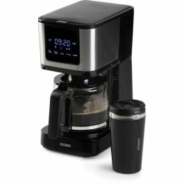 Domo DO733K Cafetera de filtro 900W, 4-10 tazas, Pantalla LCD, 3 intensidades, Negra