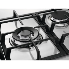 Electrolux KGS7536SX Placa de Gas Empotrada 5 Fuegos Acero Inoxidable Rejillas Hierro Fundido 75x52cm