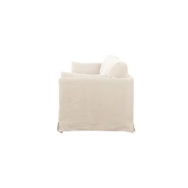 DKD Home Decor Top sofas 2c24 Sofá Urbano Beige de Lino y Algodón con 2 Cojines - 270 cm Ancho x 86 cm Largo x 80 cm Alto