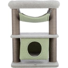 TRIXIE Rascador para gatos Lunito Junior - 71 cm - Gris y menta