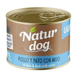 Naturdog Pollo Y Pato Con Mijo Lata 6x200 gr Precio: 12.6818186. SKU: B19CRVSCHT