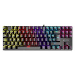 KROM Kasic TKL Teclado Mecánico TKL USB con Iluminación RGB Rainbow y Switches Rojos de Alto Rendimiento, Anti-Ghosting (25 Teclas), Modo Juego, Negro Precio: 30.50000052. SKU: S5612104