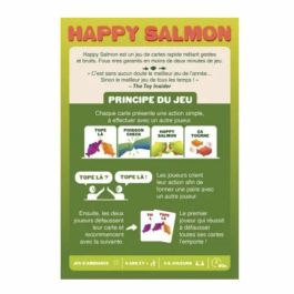 Asmodee ASM1739297193976 Salmón Feliz - Juego de Cartas de Mesa para Niños y Adultos, Diversión Familiar