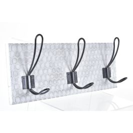 Perchero Pared Urban DKD Home Decor Blanco Negro 7 x 18 x 40 cm (4 Unidades) Perchero Pared Urban DKD Home Decor Blanco Negro 7 x 18 x 40 cm (4 Unidades)