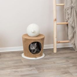 TRIXIE refugio acogedor - Con bola rascadora - ø 36 × 50 cm - Taupe TRIXIE refugio acogedor - Con bola rascadora - ø 36 × 50 cm - Taupe
