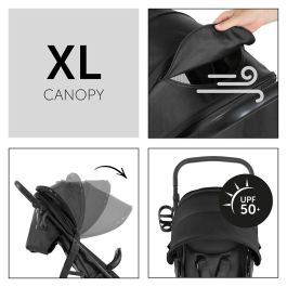 HAUCK HAU4007923148952 - Cochecito Todoterreno RAPID 4D, Plegado con una mano, 4 Ruedas, Negro
