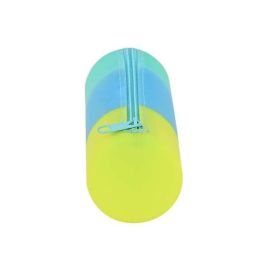 Safta Portatodo Redondo de Silicona Tricolor con Compartimento con Cremallera - Fácil Limpieza