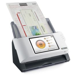 Plustek Escaner A350 Essential, 600x600 DPI, Escaner a Color, Escaneo Dúplex, Negro/Blanco, Pantalla LED 7"