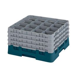 CAMBRO - 16S900-414 - Cesta de lavado 16 comp. 4 alturas - 10,9 cm Ø máx. - alt. máx. 24,1 cm - 50 x 50 x 26,7 cm - Cerceta Precio: 92.69000026. SKU: B1JQMH5SSY