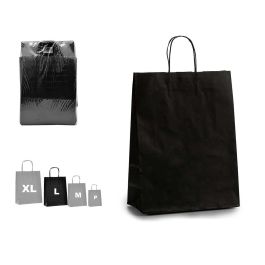 Bolsa de Papel Negro Pincello 32x52 cm (100 Unidades) Precio: 48.50000045. SKU: B1C5R4A298