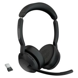 Jabra Evolve2 55 UC Stereo Auriculares Inalámbricos Negros