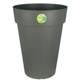 Maceta RIVIERA Soleilla - Redonda - Ø 40 x 53 cm - Gris reluciente Precio: 38.69000047. SKU: B19KD8RZGQ