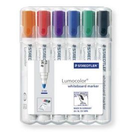 Staedtler 351 WP6 Estuche 6 Pzas Lumocolor Marcadores Whiteboard Surtidos
