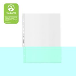 Funda Multitaladro Leitz Recycle Gran Capacidad Pp 100Μ Piel De Naranja A4+ 11 Tal. Bolsa De 25