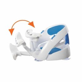 Dreambaby Asiento de Baño Súper Cómodo con Indicador de Temperatura, Apertura Frontal, 6-24 meses hasta 13 kg, Blanco
