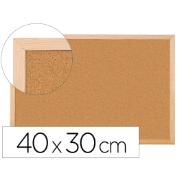 Q-connect Pizarra Corcho 40x30 cm Marco de Madera Natural Precio: 3.88999996. SKU: S7906775