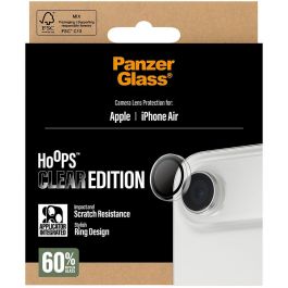 PanzerGlass Hoops Protector de Lente de Cámara para iPhone Air, Vidrio Templado Transparente, Anti-rayas y Golpes