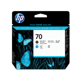 HP 70-Druckkopf Schwarz (matt) und Zyanblau mit intelligenter -Drucktechnologie cartucho de tinta 1 pieza(s) Negro mate, Cian Precio: 111.4999996. SKU: S8409575