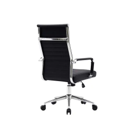 Q-connect Silla de Dirección Bosa Simil Piel Premium, Negro, Altura Máx. 1130mm, Ancho 550mm, Profundidad 630mm
