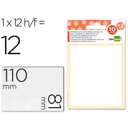 Liderpapel Etiquetas 81x110 mm 1 Unidad por Hoja Sobre 10 H + 2 Obsequio Precio: 8.49999953. SKU: B19TQ6HAZV