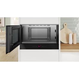 Microondas monointegrable - BOSCH SER8 - BFL7221B1 Negro - Volumen del horno: 21l - 1 modo de cocción - Al 382 x L 594 x P 318 mm