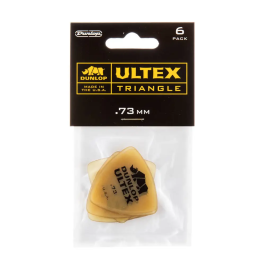 Dunlop Púas Ultex Triangle Amber 0.73 Mm - Pack 72 Unidades