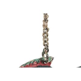 DKD Home Decor Decoracion Mediterraneo Blanco Multicolor Metal 6 x 15 x 17 cm (4 Unidades)