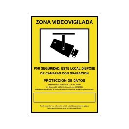 DUVER 839 Señal de Seguridad de Plástico 'Zona Videovigilada' - 297x210 mm Precio: 6.50000021. SKU: B1B4X4XVXH