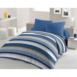 HOME PASSION Juego nórdico de microfibra STANIS - 1 funda nórdica 220 x 240 cm + 2 fundas de almohada 63 x 63 cm - Azul Precio: 29.79000035. SKU: B1AN5C725Q