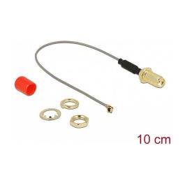 DeLOCK 89832 - Cable de antena SMA hembra a conector I-PEX MHF I (I-PEX Inc.), 10cm, 50 Ω, con núcleo de ferrita, gris Precio: 3.5453. SKU: B19C8BGTC2