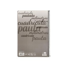 Cuaderno Espiral Liderpapel Folio Pautaguia Tapa Dura 80H 75 gr Cuadro Pautado 4 mmcon Margen Colores Surtidos 5 unidades