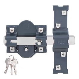 Fac Cerrojo 301-r/80 Pintado Gris Oscuro Seguridad Sobreponer Cilindro 80mm 3 Llaves Precio: 51.49999943. SKU: S7919823