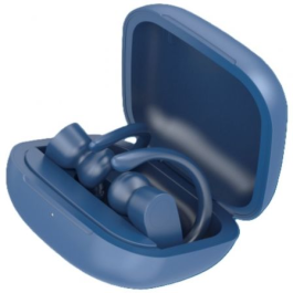 Daewoo Auriculares Deportivos Bluetooth DW2024 con Estuche de Carga | Autonomía 20h | Azules