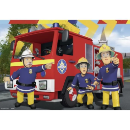 Ravensburger Puzzle Sam el Bombero 2x24 pcs - Sam te ayuda en la necesidad - Rompecabezas para Niños a partir de 4 años