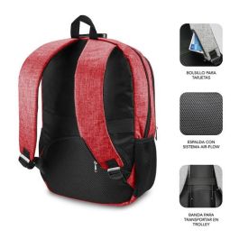 SUBBLIM Mochila Portatil Urban Lock Backpack 16" Red