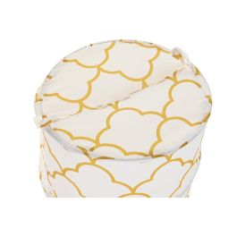 DKD Home Decor Cesta para Ropa Glam Geometrical Poliéster y Metal Blanco Amarillo 50 cm Alto Pack 6 Unidades Precio: 24.11772. SKU: B19ACWPEC8