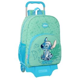 Mochila Escolar Lilo & Stitch Aloha Turquesa 33 x 42 x 14 cm