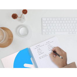 Antartik Cuaderno espiral A4 micro tapa dura 80h 100 gr cuadro 5mm rosa fluor